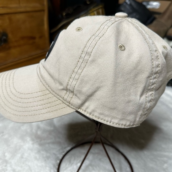 Adidas Logo Snapback Dad Cap Baseball Hat Cream Adult Unisex OS - Picture 5 of 11